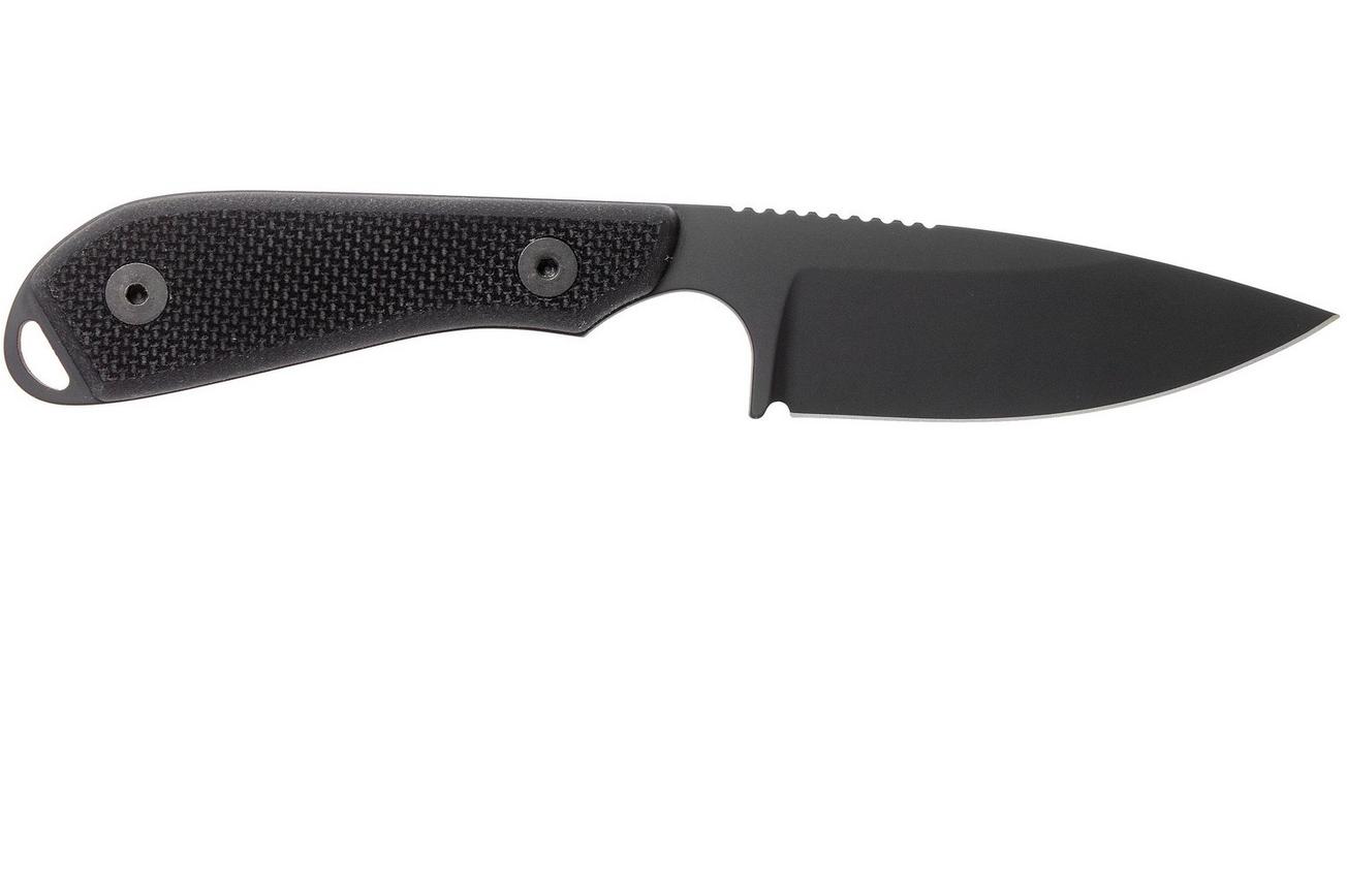 White River Knives M1 Backpacker Pro Black G10, Black Ionbond vaststaand mes, Kydex schede