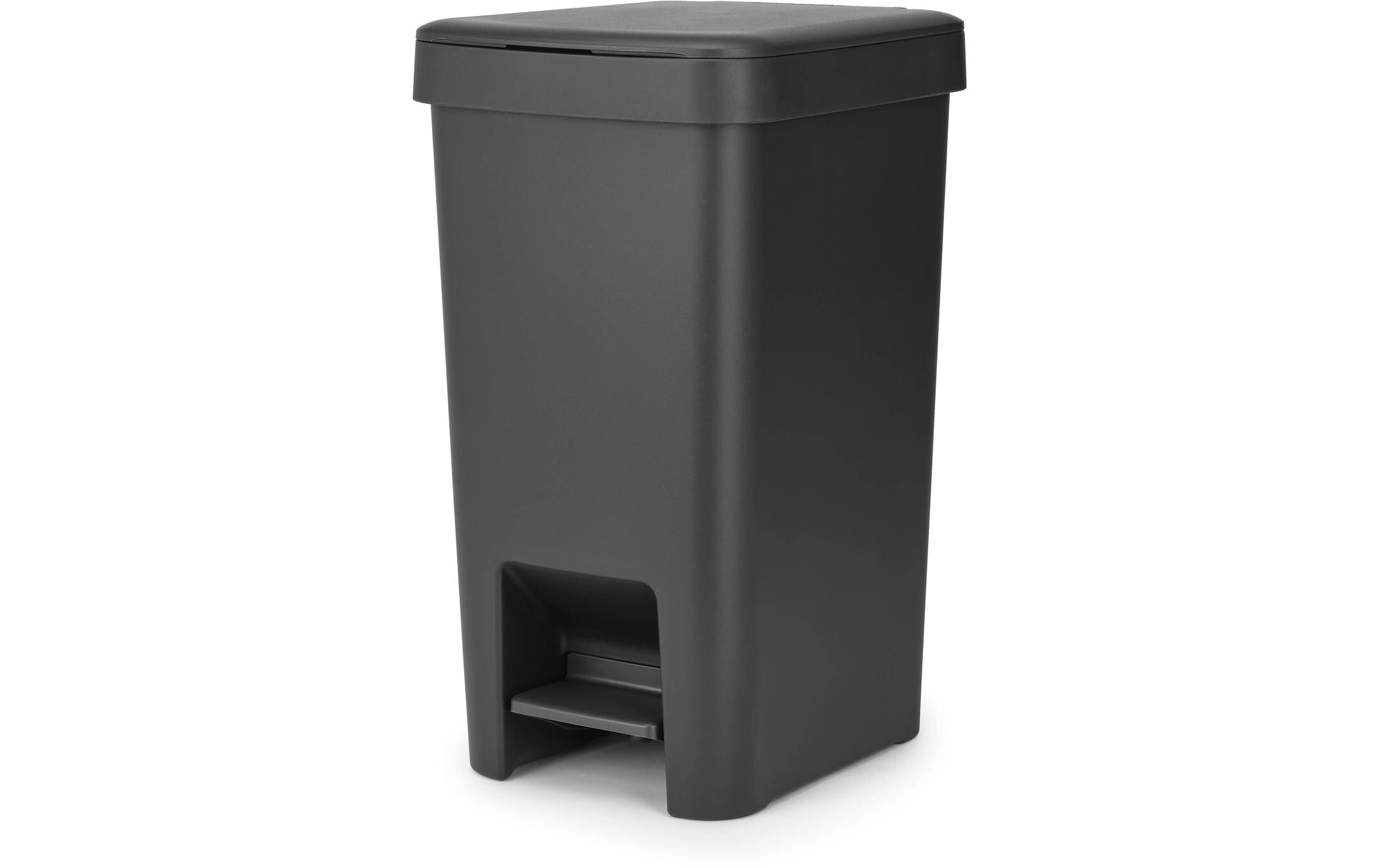 Recyclingbehälter StepUp 16 l, DunkelgrauTreteimer für Recyclingmaterialien