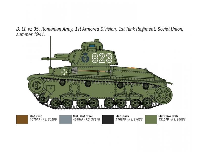 Italeri Bausatz Panzerkampfwagen 35 1:72 Panzer Modellbausatz im Massstab 1:35