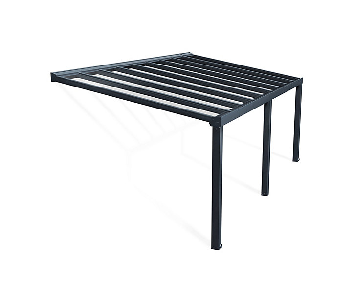 Pergola Canopia Stockholm 3.4 x 6.6m Gris anthracite