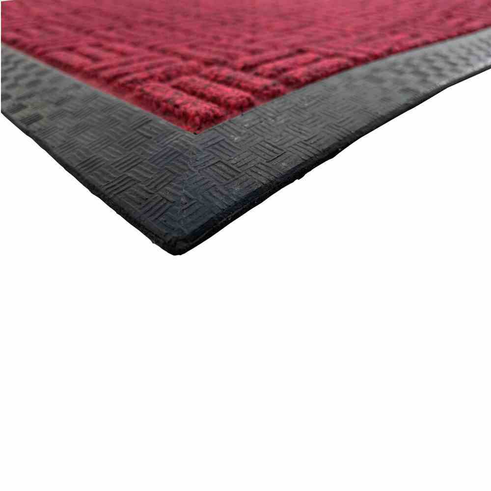 Außenmatte QUADRO - rot - 45x75 cm