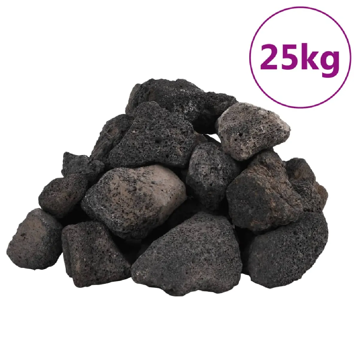 Vidaxl Roches volcaniques pour aquarium - 25 kg