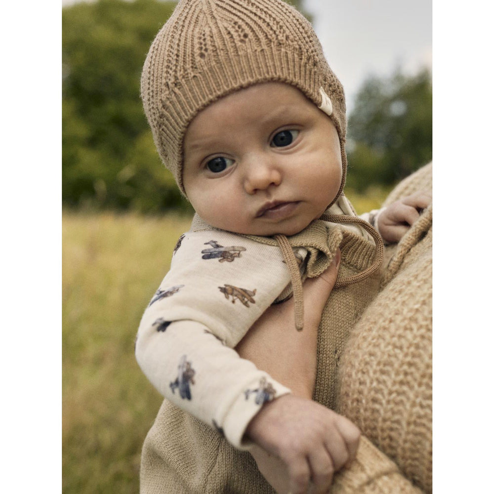 Køb Lil'Atelier Turtledove Melange Nbmnalu Wo/Mo Ls Slim Body Lil Noos