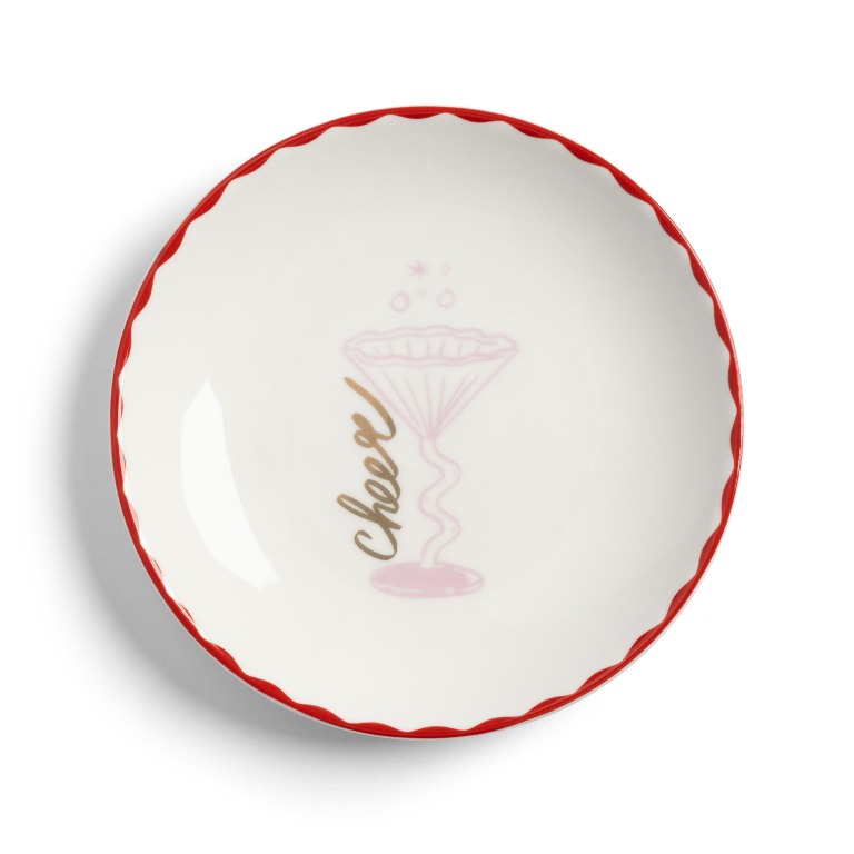 &klevering Bliss gebaksbordje Ø12.5 set van 4 multicolour