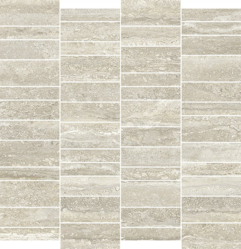 Navale Travertin mozaïek 30x30cm beige gerectificeerd