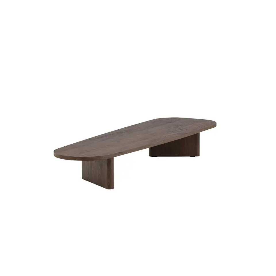 Salontafel Organisch - Donkerbruin MDF - 180x55x25cm - Grönvik