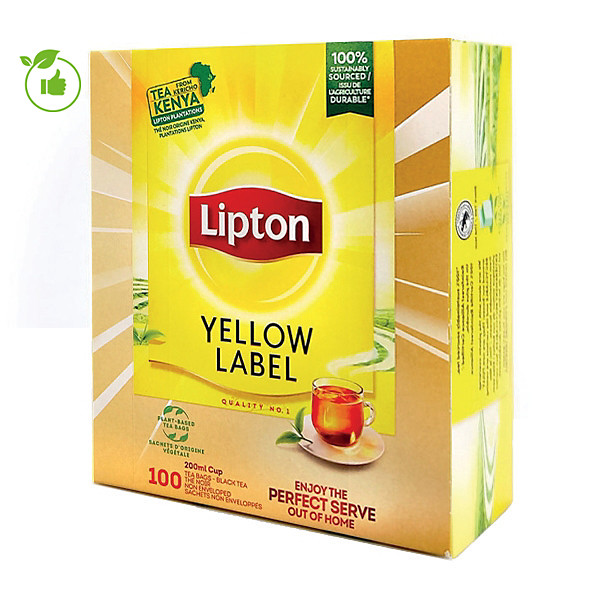 Boîte de thés Lipton Yellow Label, 100 sachets