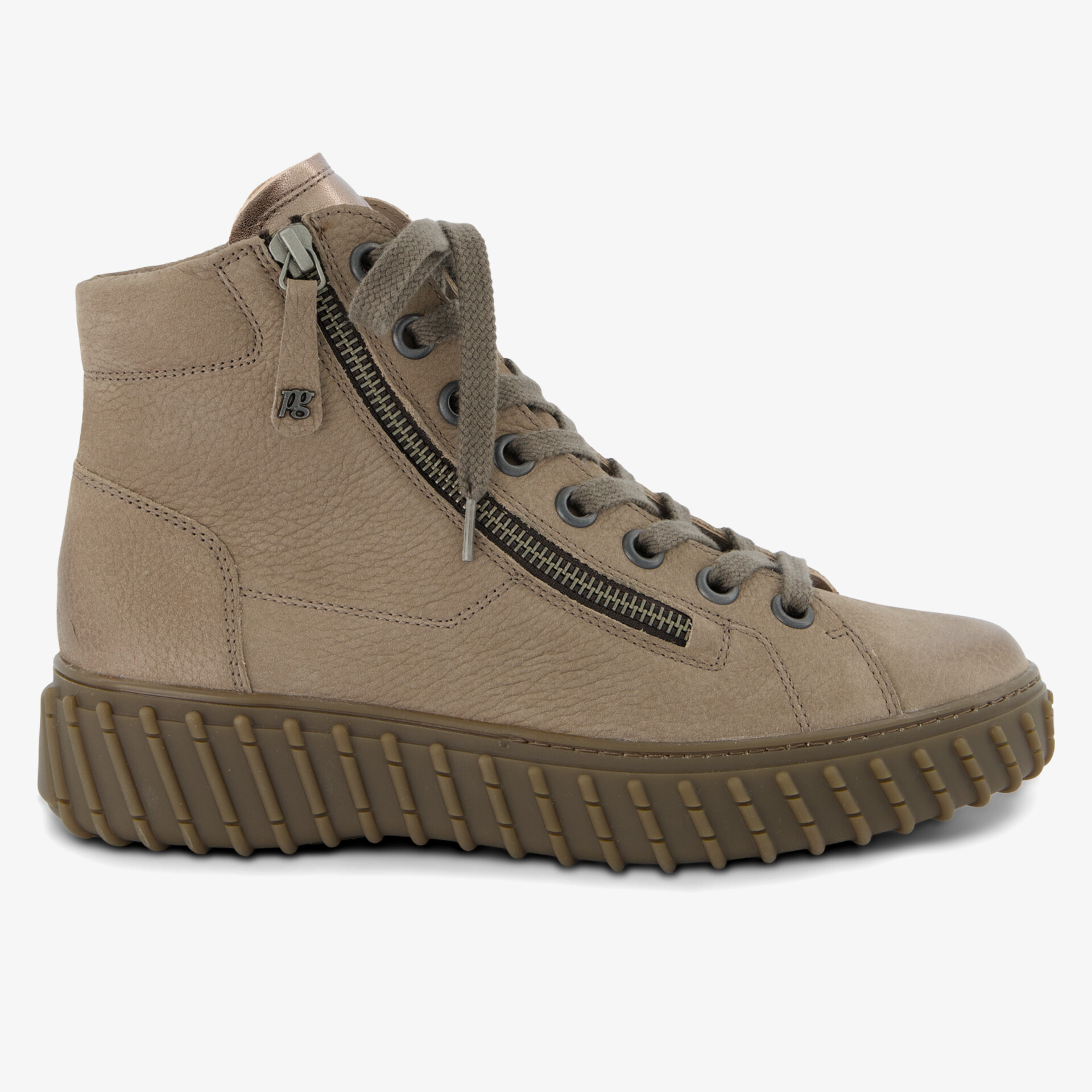 paul green Damen Schnürstiefeletten braun
