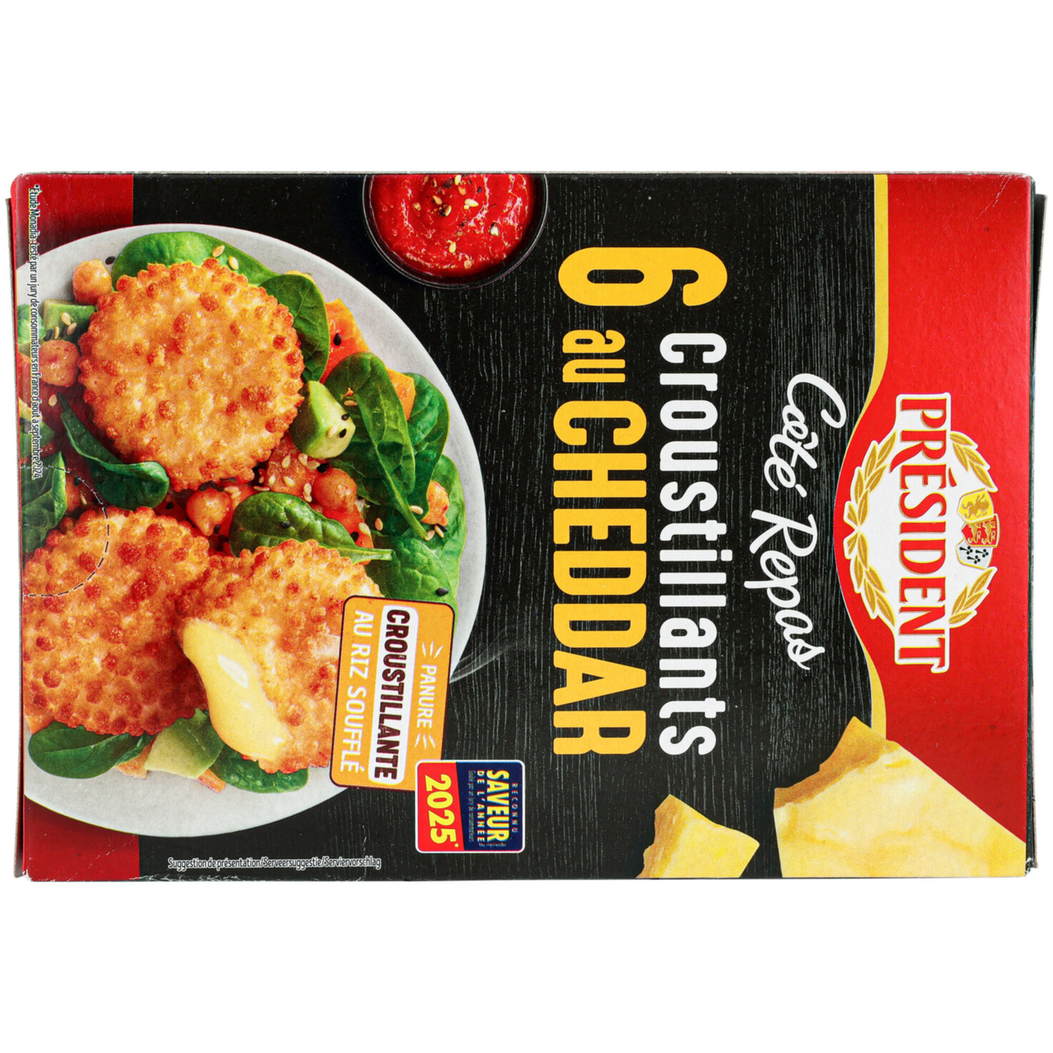 Président Croustillants mit Cheddar