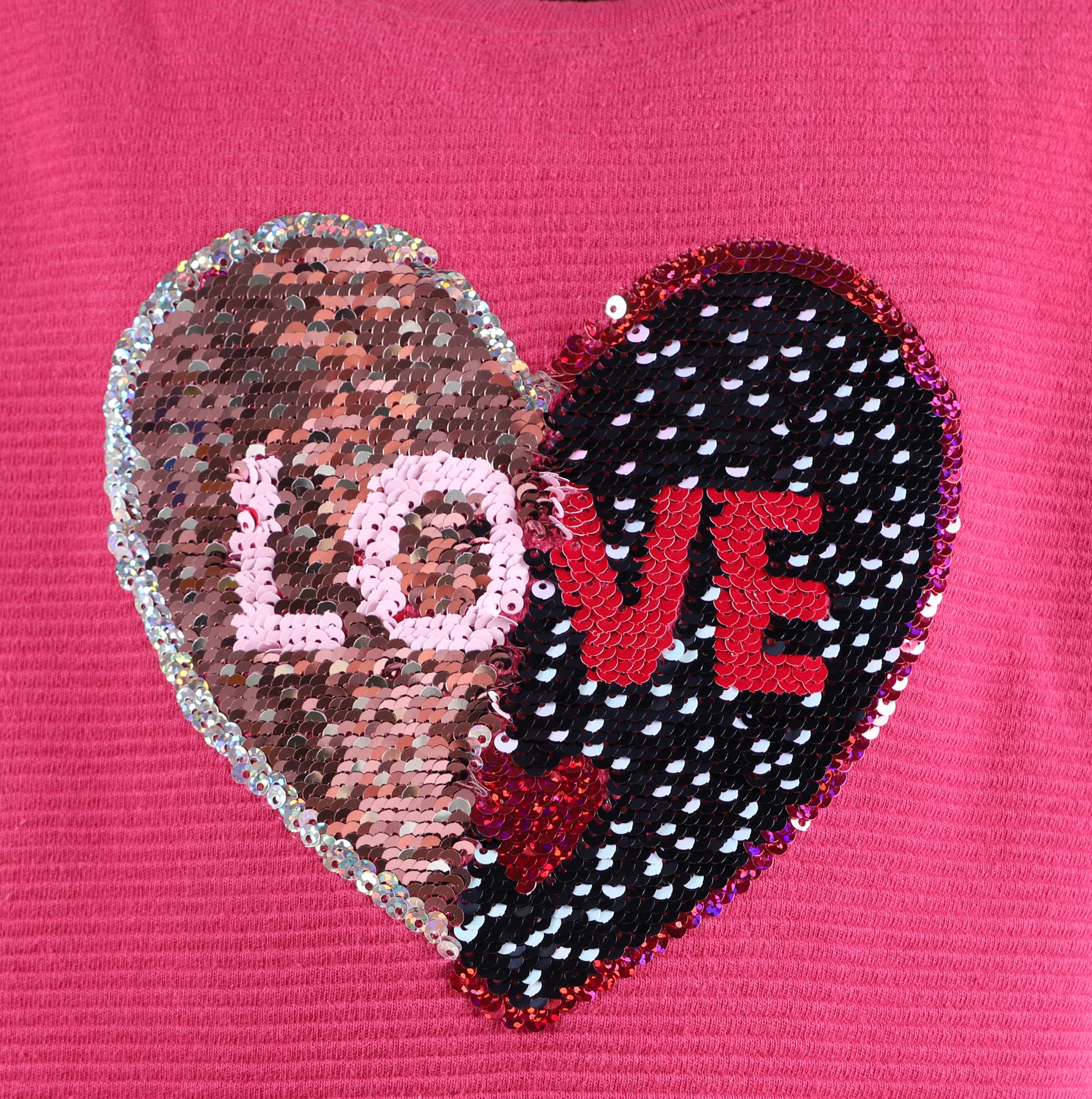 Mädchen Sweater mit Wendepailletten-Motiv