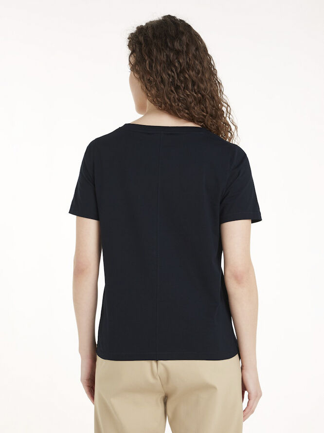 Tommy Hilfiger MODERN REGULAR FLAG V-NK SS Desert sky