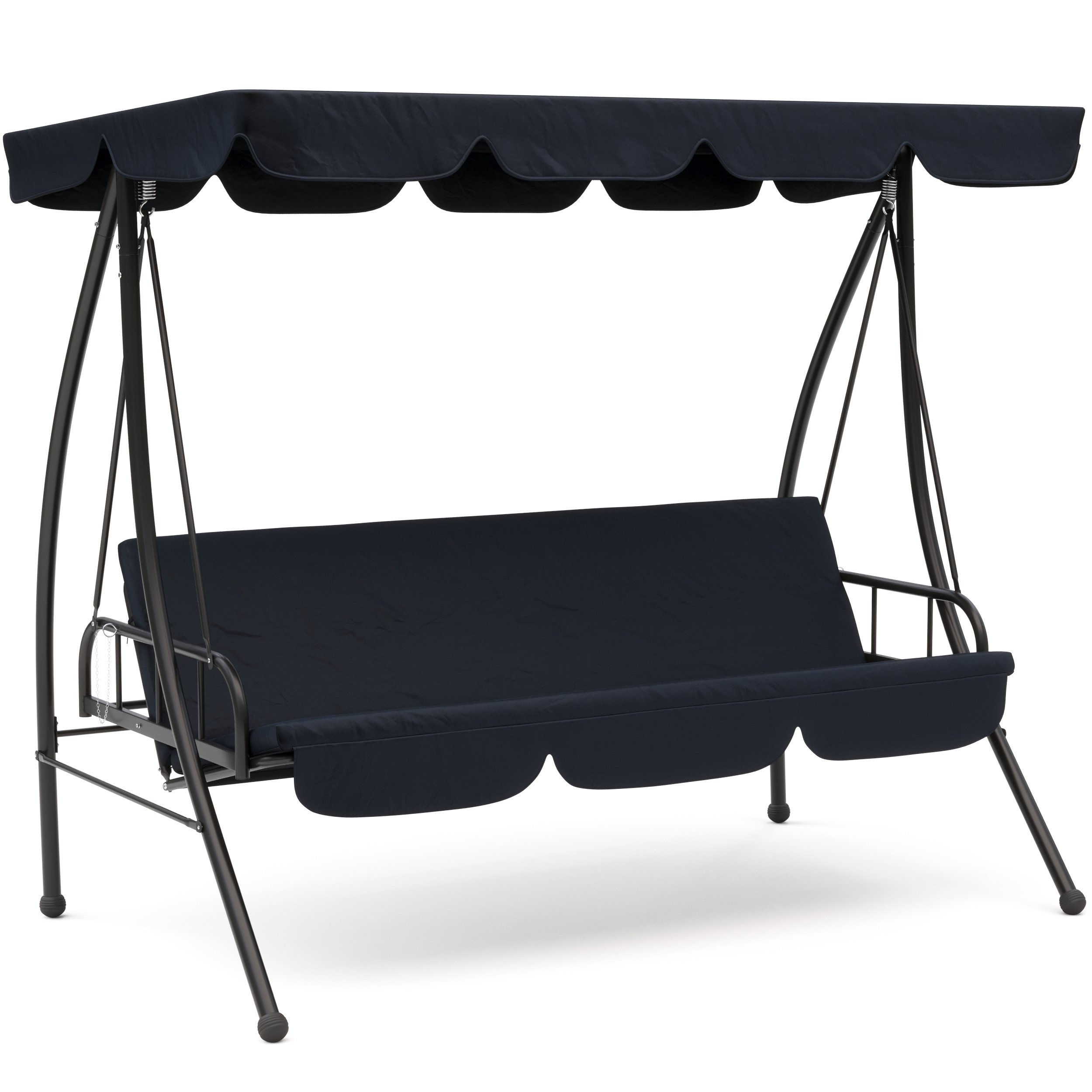 Gartenmöbel Hollywoodschaukel XL schwarz