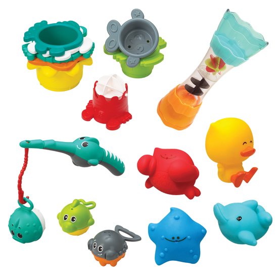 Coffret de bain 17 jouets   de               Infantino