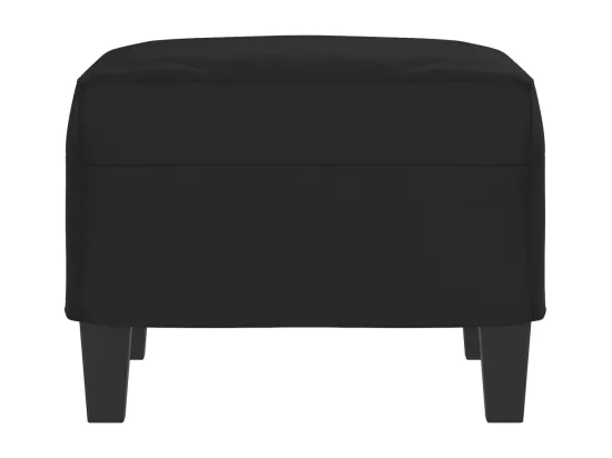 Repose-pied Noir 60x50x41 cm Tissu microfibre