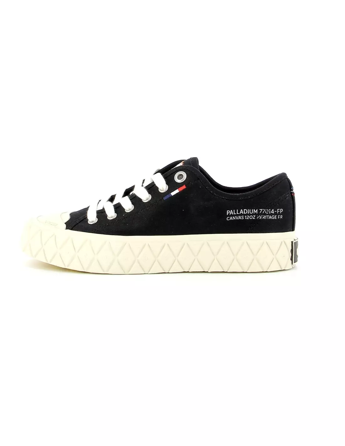 PALLADIUM PALLA ACE CANVAS - Baskets BLACK/WHTASPARAGUS-M