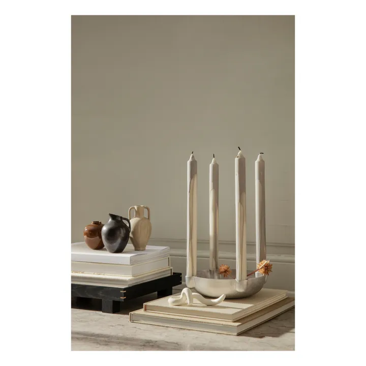 Ferm Living Mini vase Ary en porcelaine | Charbon