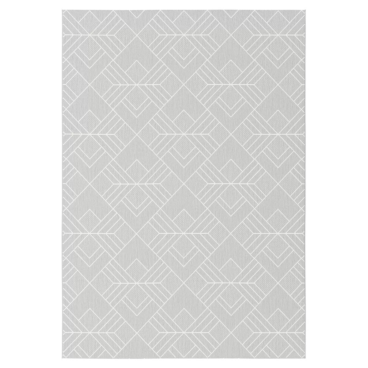 Teppich Patio Flatweave Grau