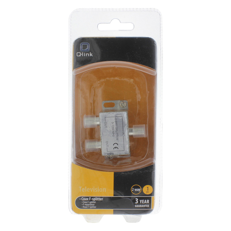 Coax F-splitter 2 weg
