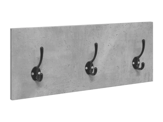 Ensemble de meubles de couloir 4 pcs gris béton bois ingénierie