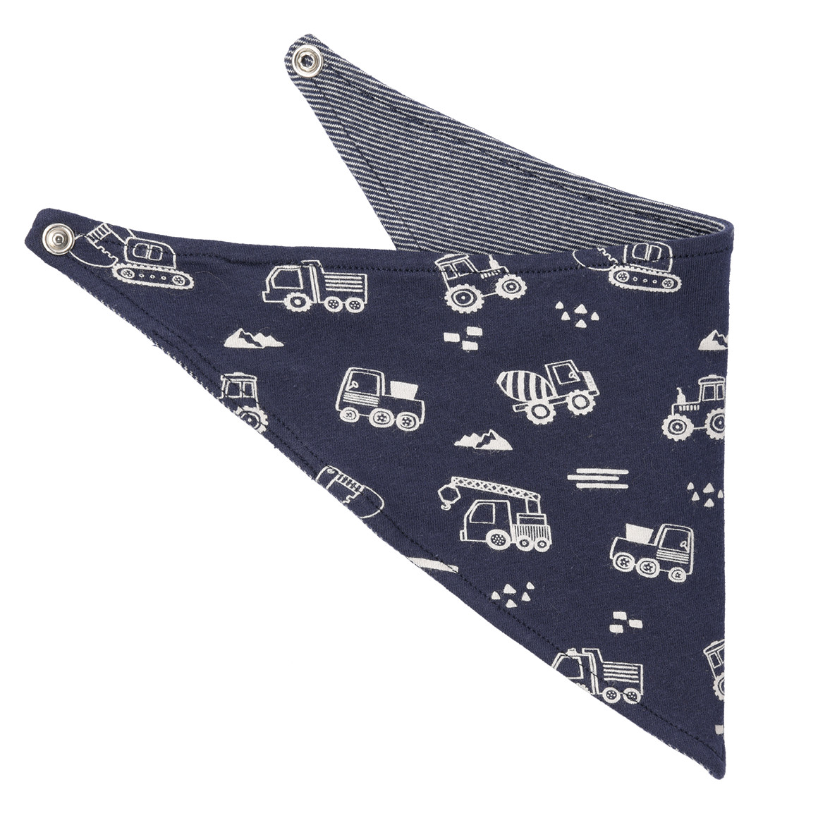 Topomini Baby Bandana mit Baustellen-Print dunkelblau