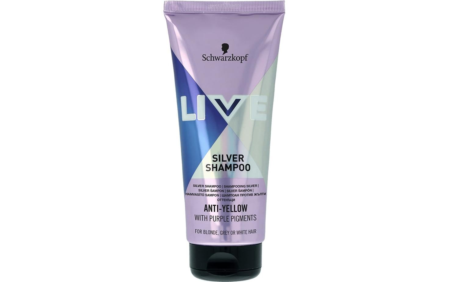 Shampoo Silver 200 mlPflegendes Shampoo gegen gelbliche Verfärbungen in weissem, blondem und grauem Haar
