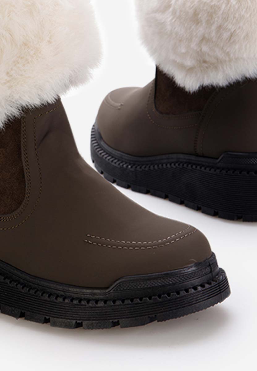 Bottes courtes femme vert Pomezia