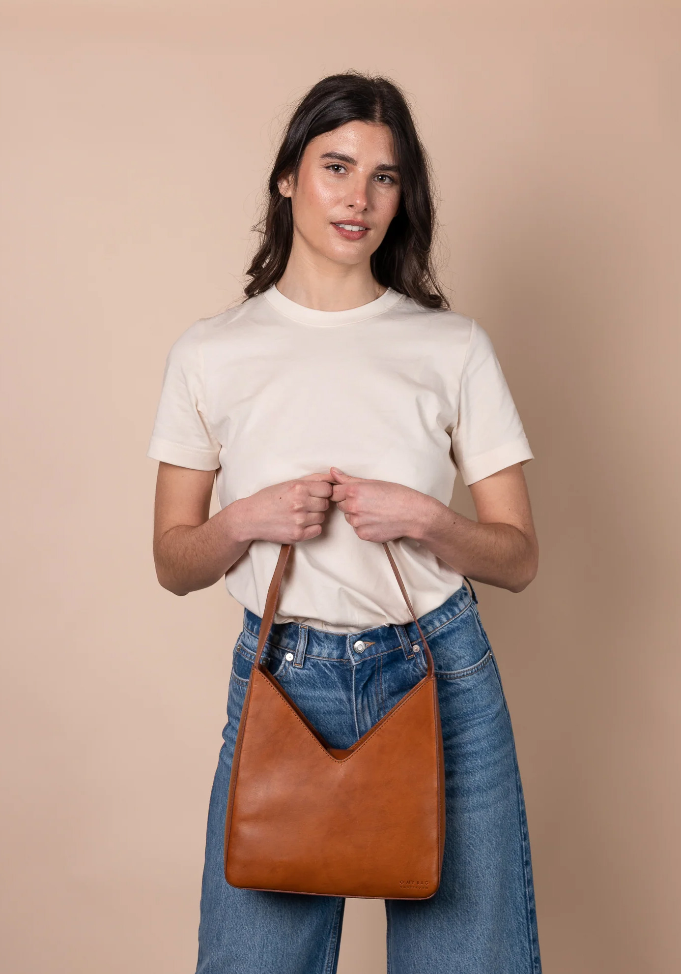 O My Bag Handtasche Vicky Classic Leather Cognac