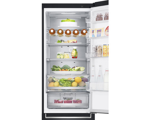LG GBB92MCACP koel-vriescombinatie, afmetingen (B x H x D): 59,5 x 203 x 67,5 cm, koelgedeelte: 277 l, vriesgedeelte: 107 l, inhoud: 5 flessen