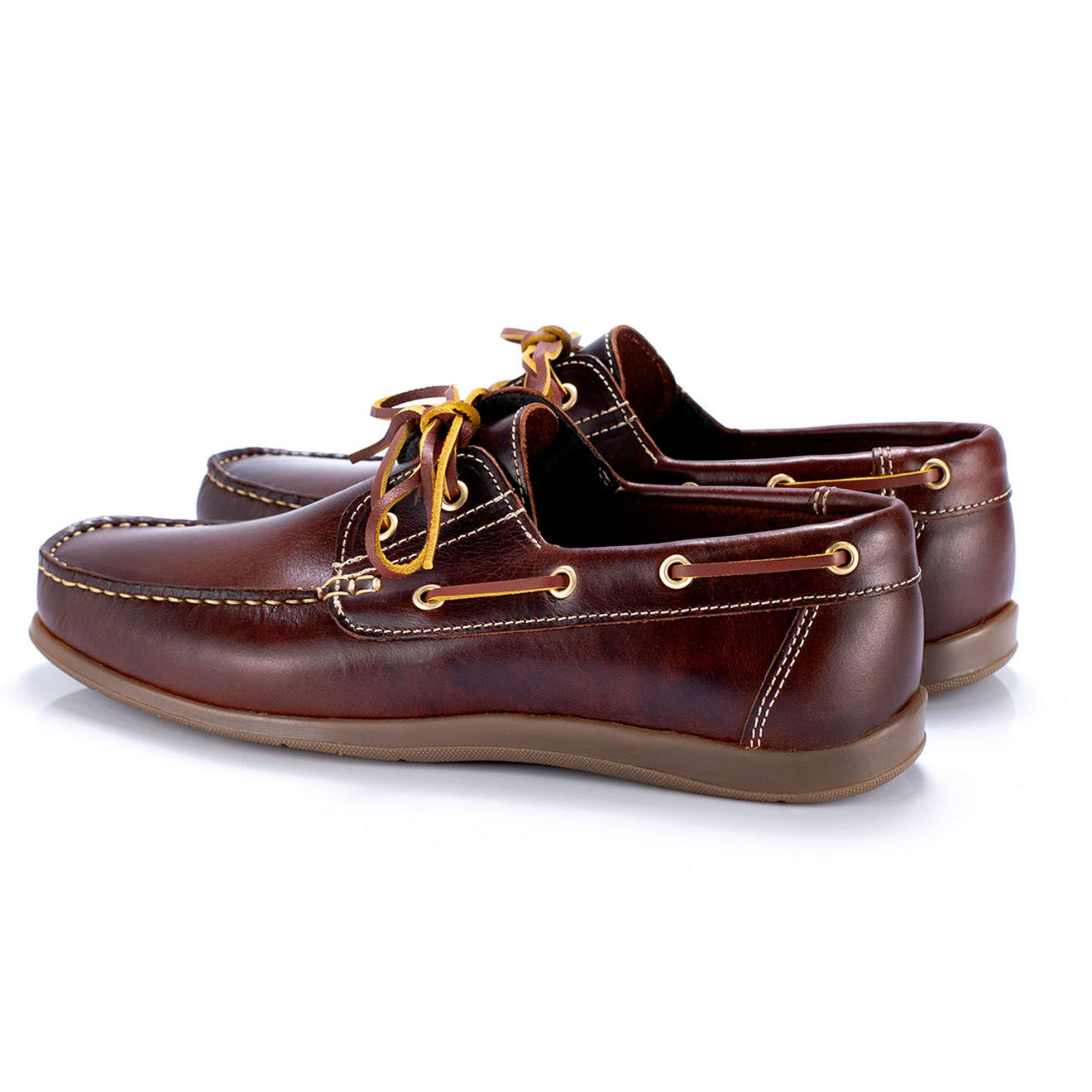 Ortiz & Reed Mocassins en Cuir Crenot cognac
