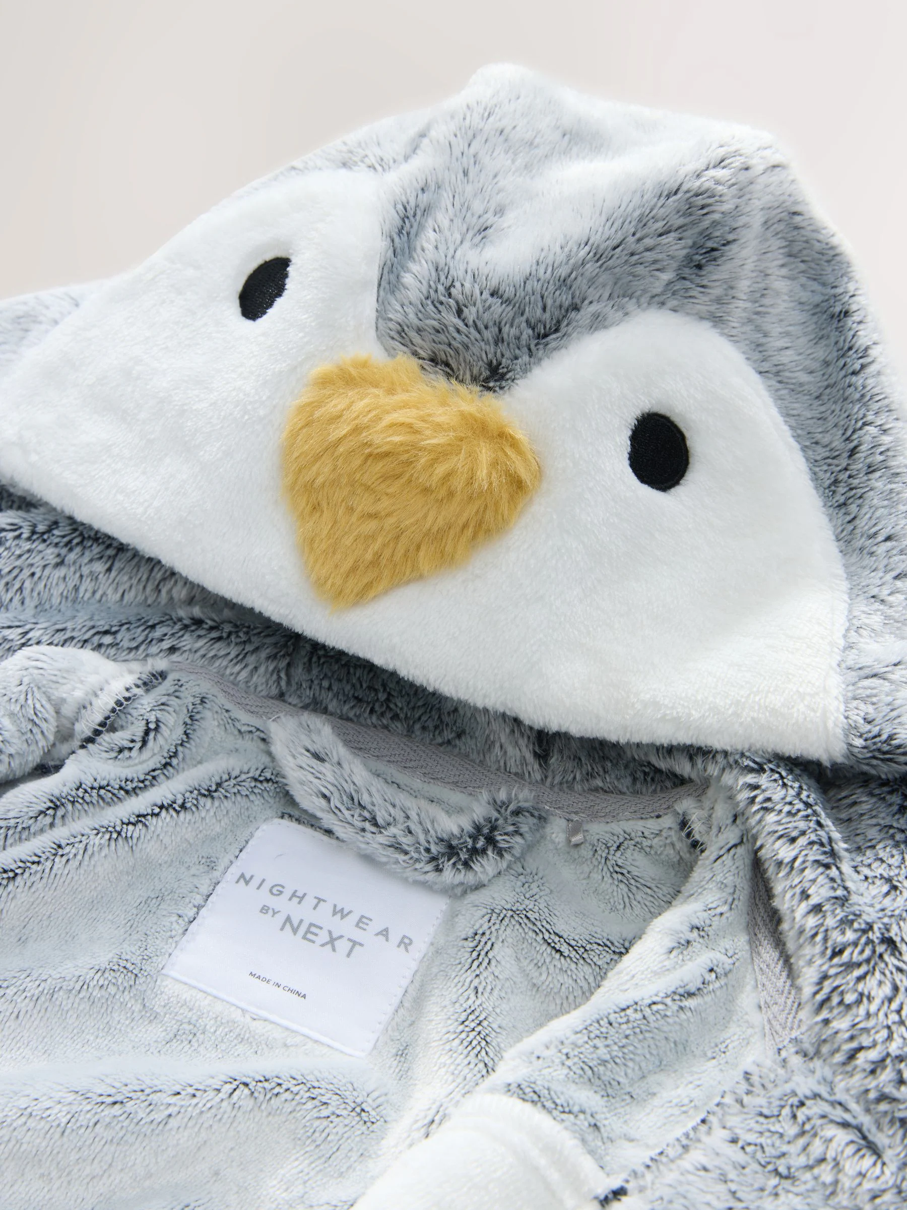 Grijs/wit met pinguïn - Jurk (9mnd-12jr)
