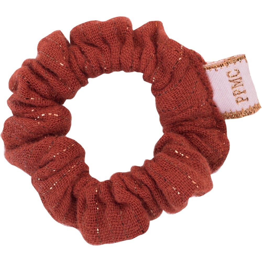 Mini Chouchou Gaze Lurex Terracotta