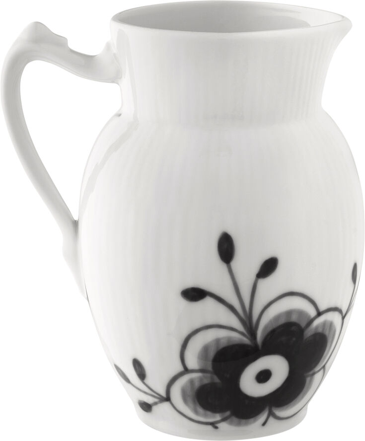 Royal Copenhagen Sort Mega Riflet kande 38 cl Hvid