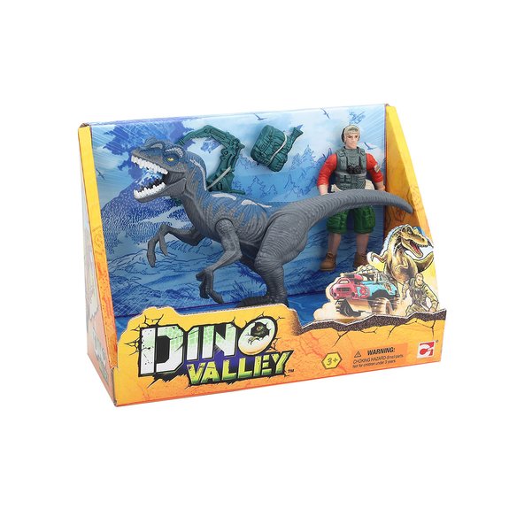 Dinosaure et personnage Dino Valley