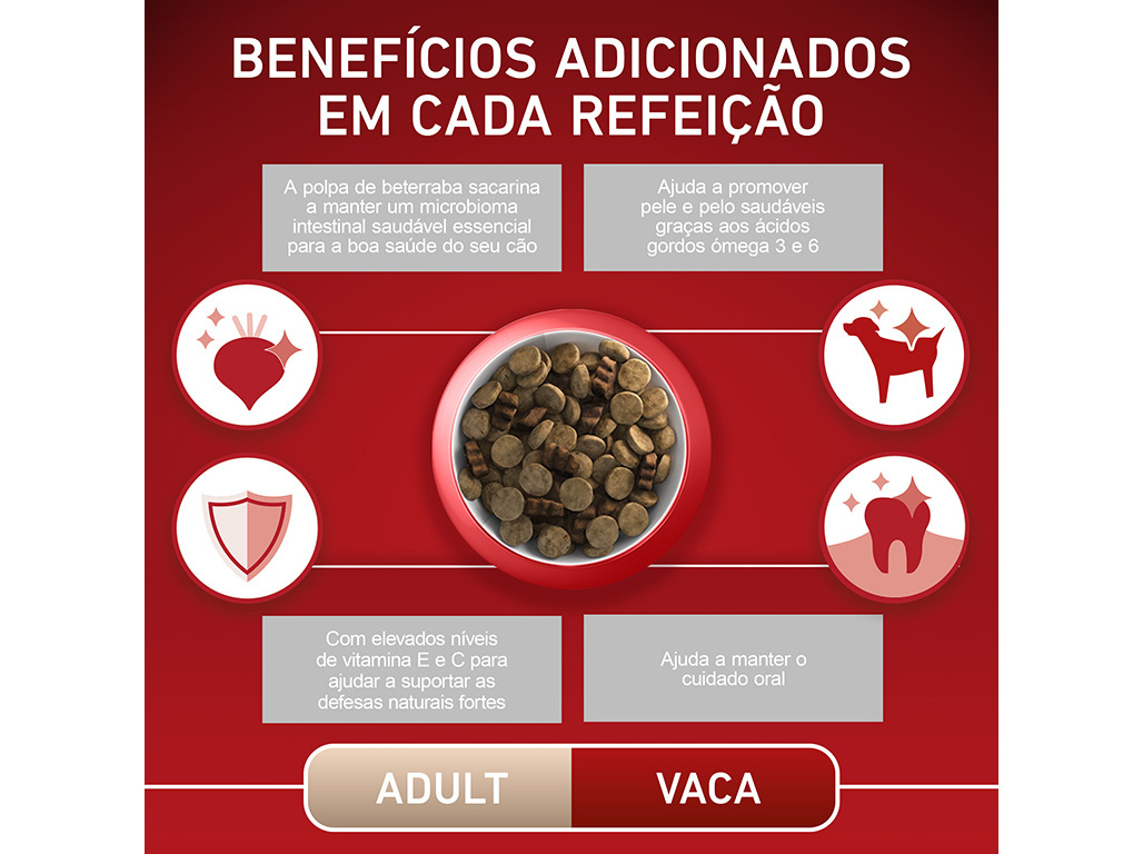 RAÇÃO PARA CÃO PURINA ONE ADULTO COM VACA 2.5KG