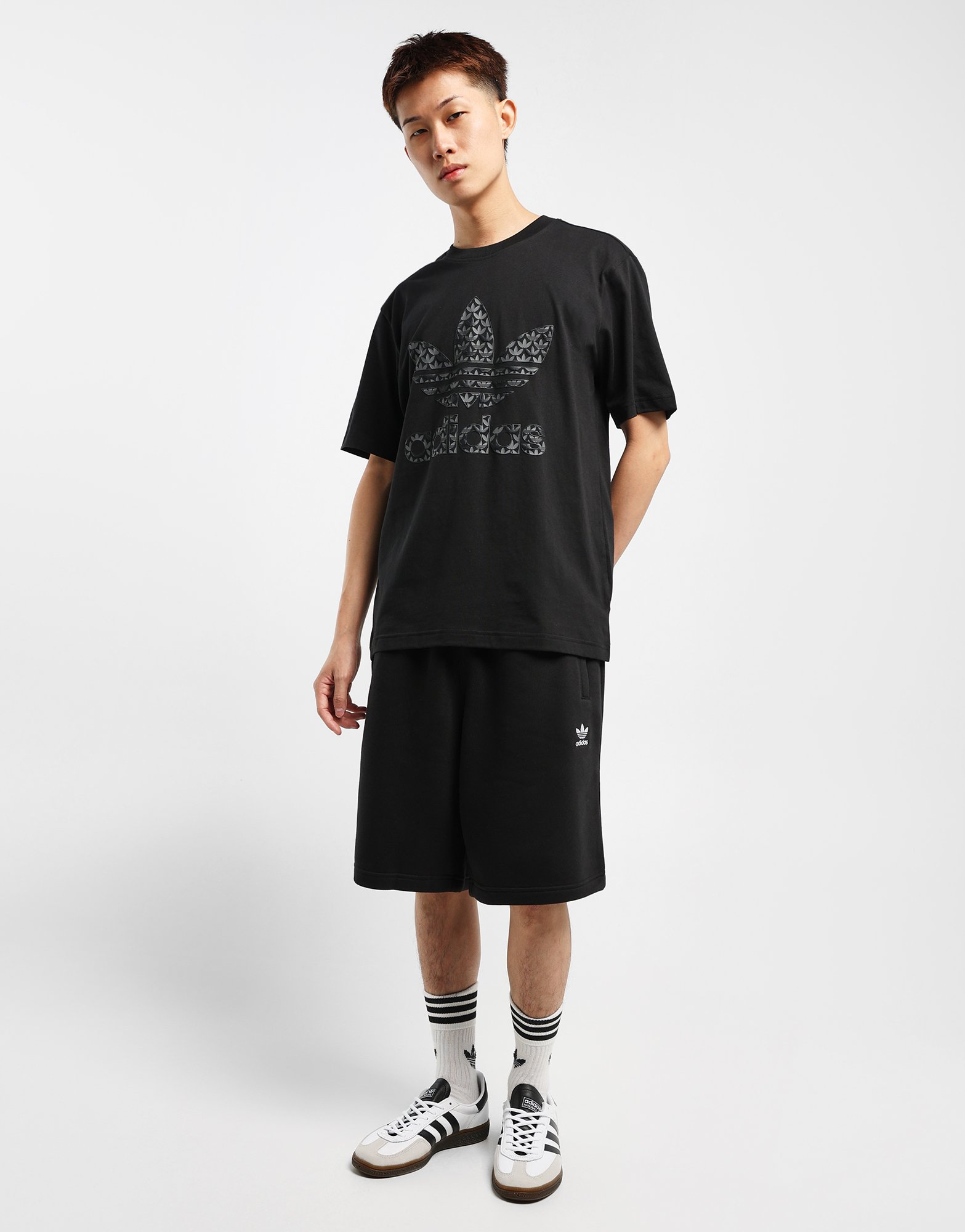 adidas T-shirt graphique monogramme classique