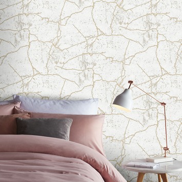 Vliesbehang Kintsugi goud 104869