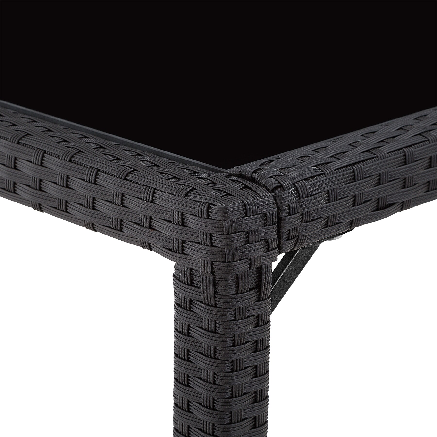 tectake® Rattan Sitzgruppe, für 8 Personen, UV-beständig, inklusive Schutzhülle