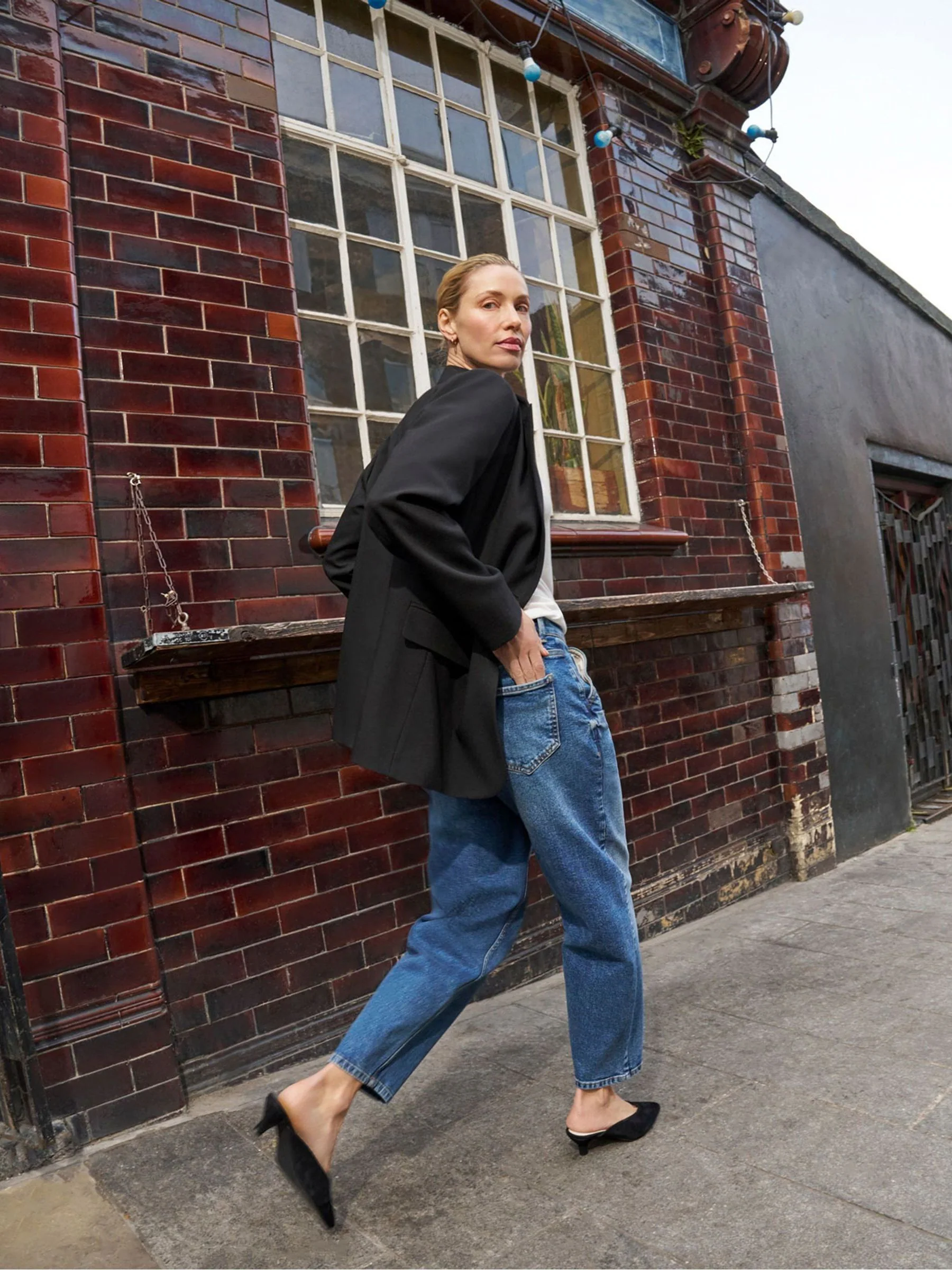 JD Williams Barrel Leg Jeans