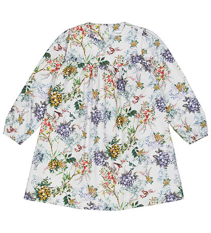 Christina Rohde Kjole - BlåGrå m. Blomster