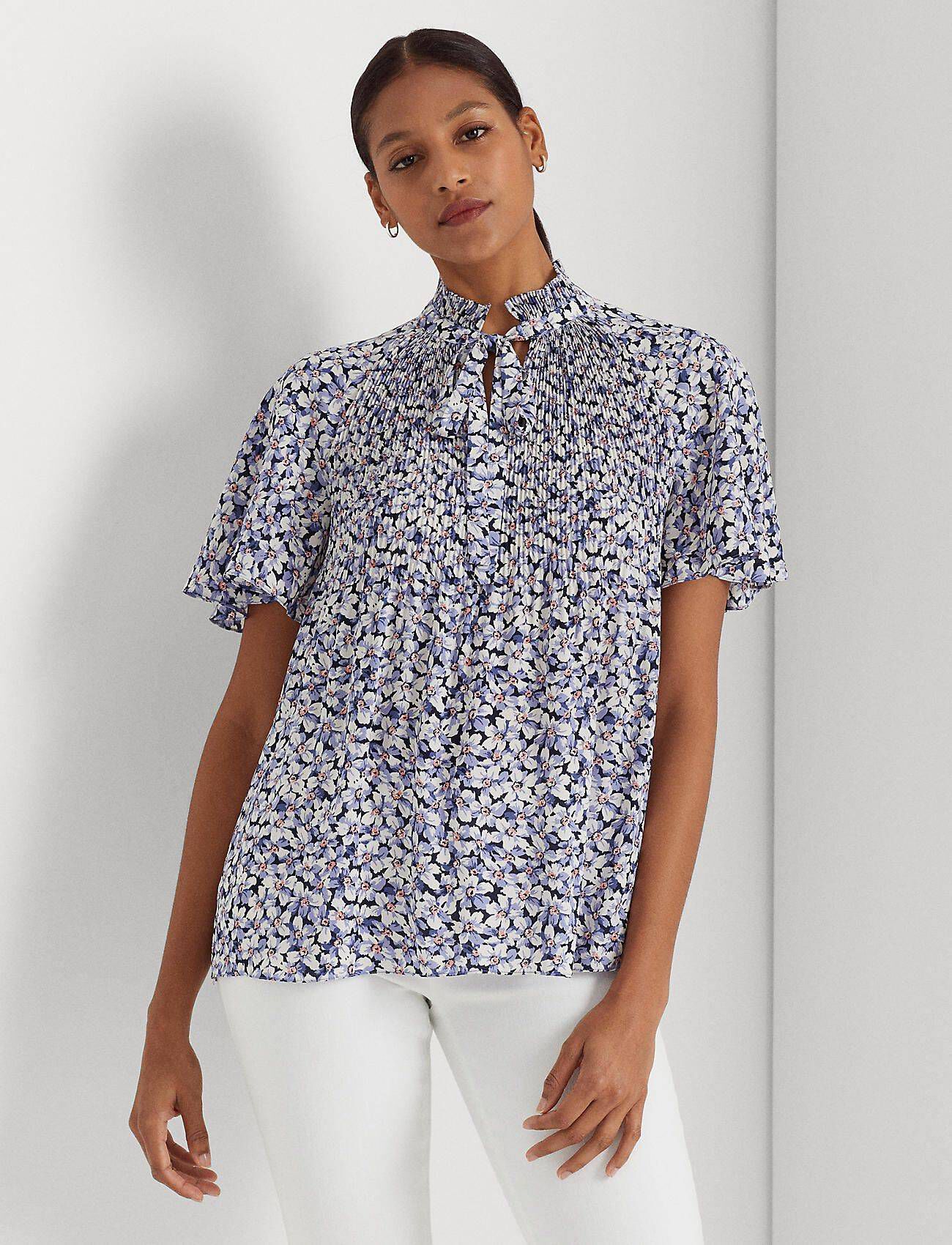 Lauren Ralph Lauren| Damen Bluse Kurzarm