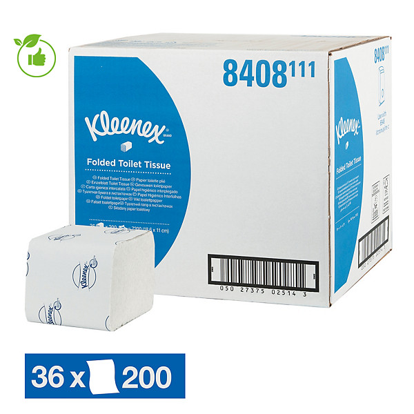 Papier toilette Kleenex Ultra 2 épaisseurs, lot de 36 paquets