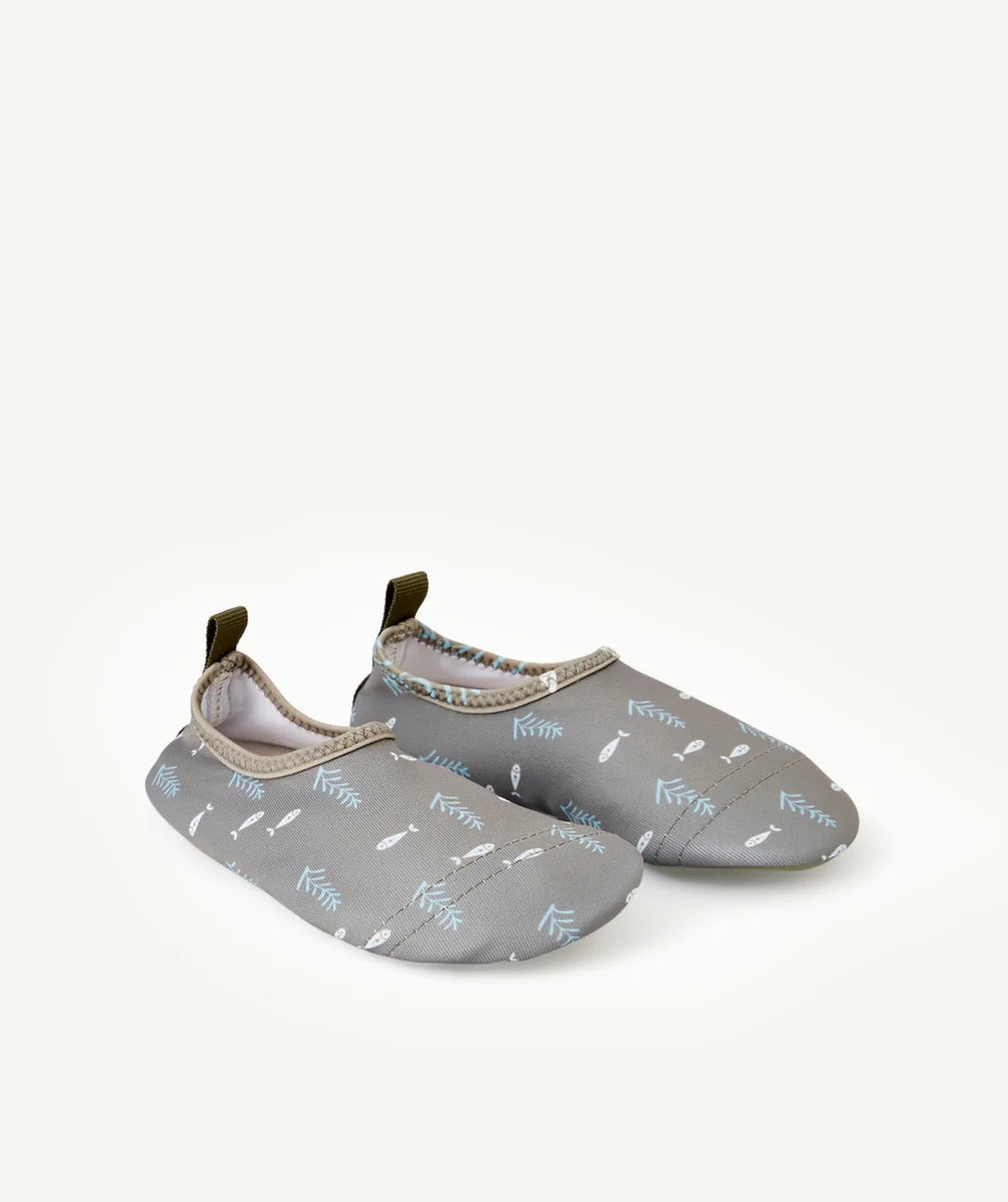FRESKCHAUSSONS DE PLAGE ANTI-UV BÉBÉ GARÇON OCÉAN KAKI