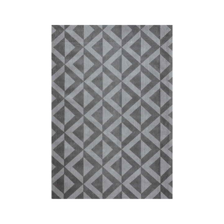 Geometrisch vloerkleed - Colette Grijs | Stijlvol