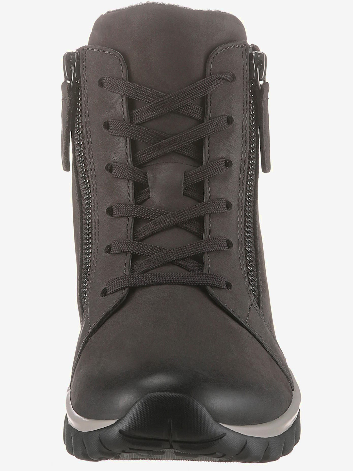Bottines à lacets chaussures à lacets, glissière intérieure et extérieure