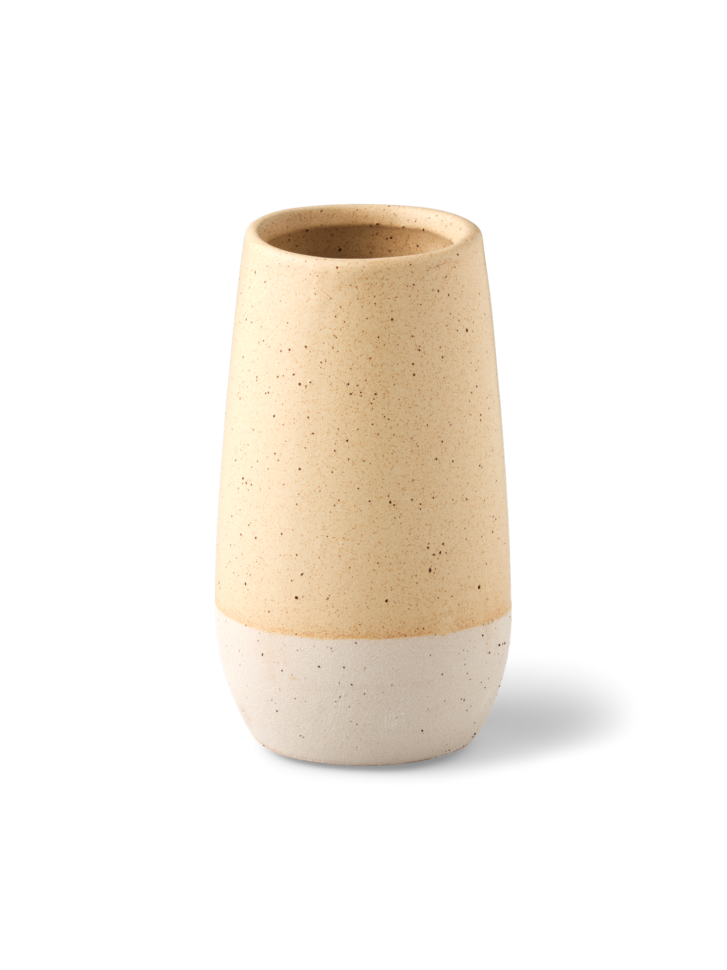 Vase | Stentøj. Ø9,5 x 15 cm.  | Sand