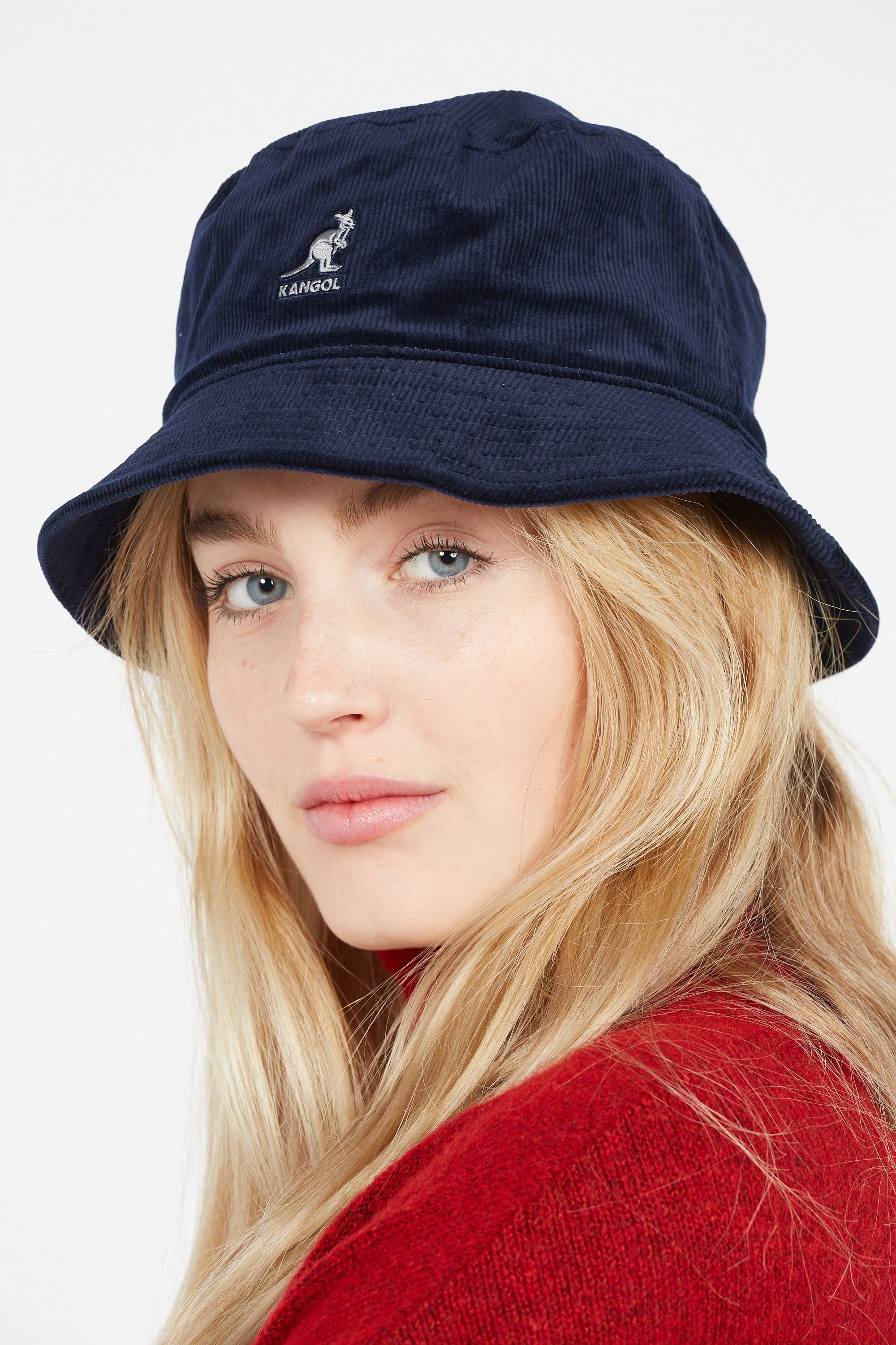 KANGOL Bob CORD BUCKET Bleu