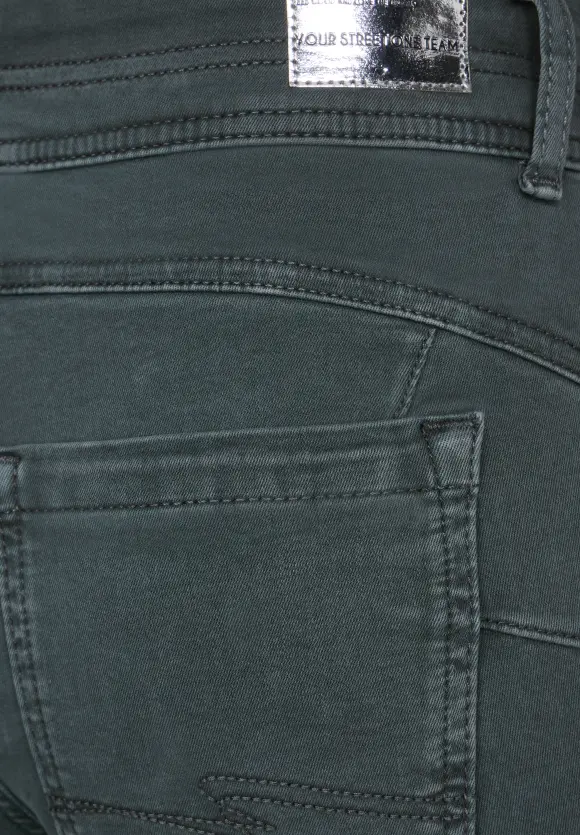 Free to move Jeans - dull green washed