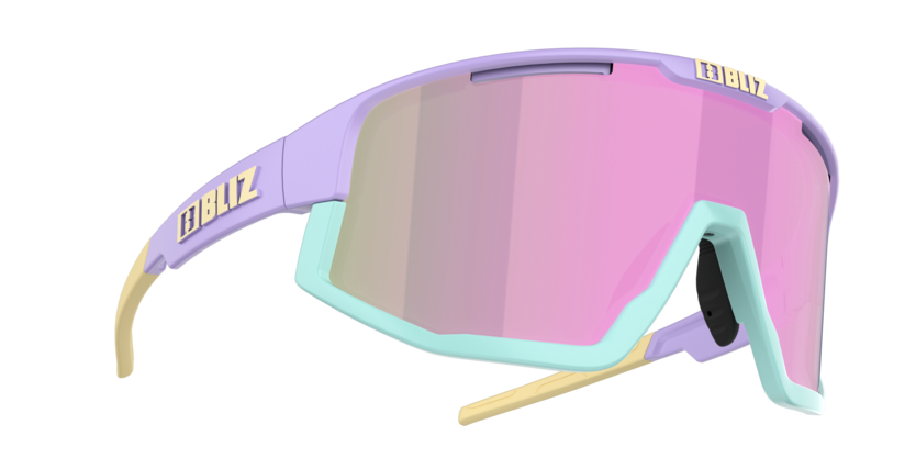 Bliz Fusion Small Cykelbriller Lilla med Pink Linse