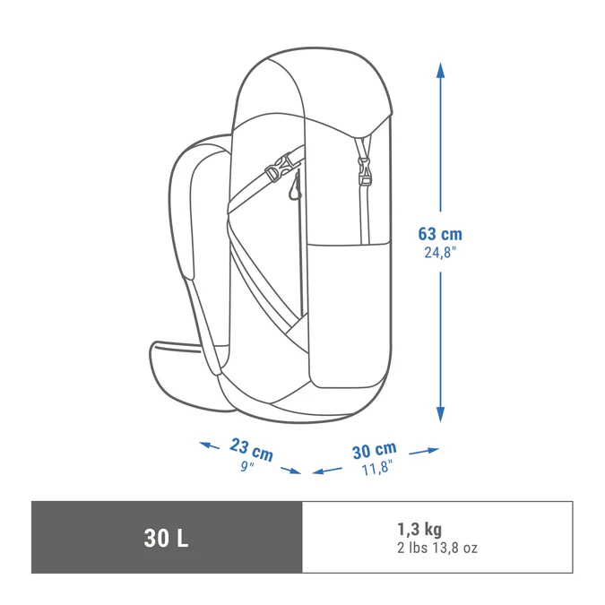 Decathlon Quechua - Mochila de Caminhada Quechua MH500 30L