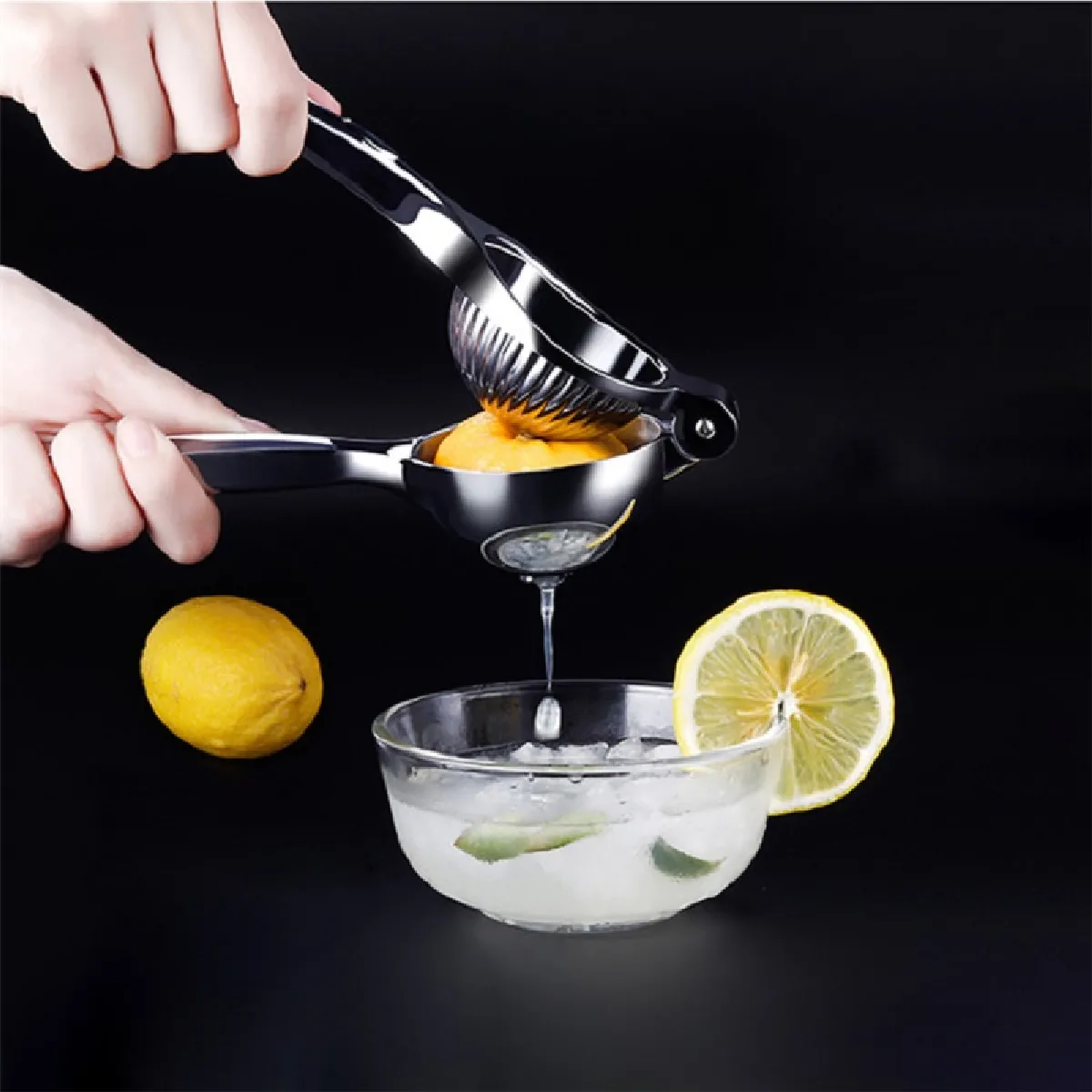 Universal Presse-citron manuel en inox - Argent
